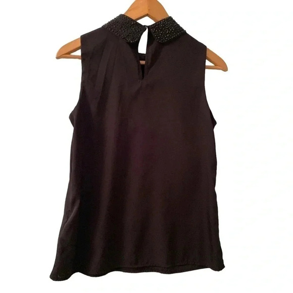 Banana Republic Sleeveless Top Sequin Collar - Picture 4 of 6